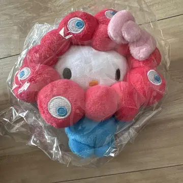 만국 박람회 한정판 밉밉 키티 변신 봉제 인형 EXPO 카라비너 산리오
