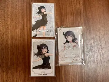 러브 라이브 Aqours 츠시마 요시코 타로 카드 아크릴 키링 폴라로이드