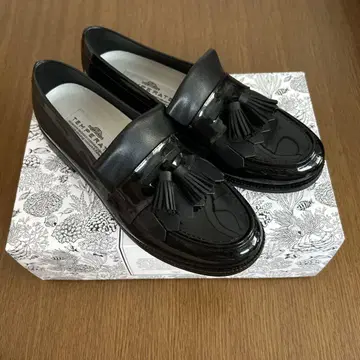 여성용 레인 로퍼 블랙