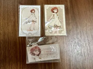 러브 라이브 Aqours 타카미 치카 이름 플레이트 타로 카드 폴라로이드