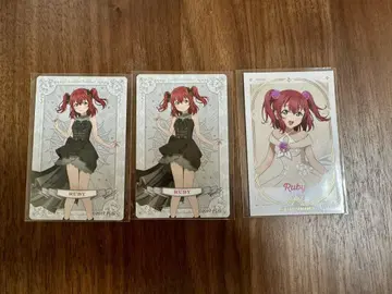 러브 라이브 Aqours 쿠로사와 루비 타로 카드 폴라로이드