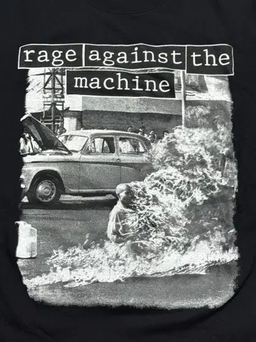 Rage Against The Machine 레이지 티셔츠 블랙