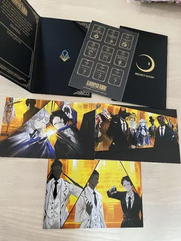 라이브러리 오브 루이나 초대장 + 스티커 + 엽서 3장 새상품,