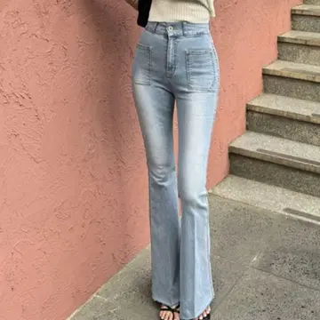 랜디풍 플레어 데님 팬츠