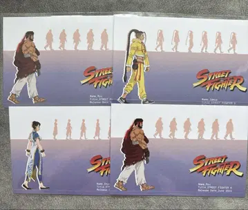 대 캡콤 전 엽서 스트리트 파이터 류 루크 제이미 춘리