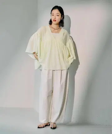 LEPSIM 이지 코쿤 팬츠 아이보리 FREE