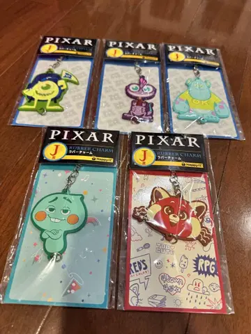 픽사 복권 캐릭터 스트랩 5개 세트