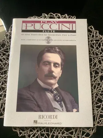 레어 Play Puccini Flute 반주 CD 포함 piano