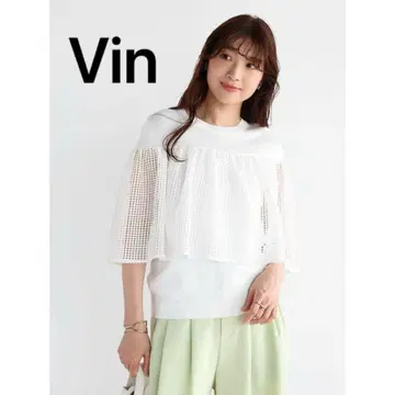 YAMADAYA 야마다야 Vin 반 메쉬 케이프 니트 썸머 니트