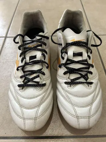 Mizuno Monarcida FG 신발 화이트/골드