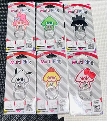 스프라툰 2 산리오 캐릭터즈 멀티 링 새상품 6개 스마트폰 링