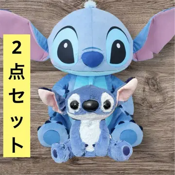 디즈니 스티치 실사 영화 릴로 & 스티치 큰 봉제 인형 빨간 뺨