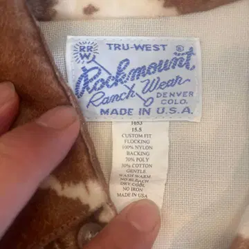 Rockmount Ranch Wear 반팔 셔츠 15.5