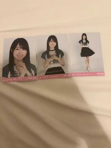 노기자카46 브로마이드 프릴 미니 스커트 3종 컴프 카키 하야카