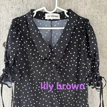 lily brown 릴리 브라운 원피스 도트 무늬