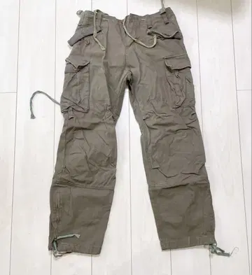 카고 팬츠 워크 팬츠 올리브 그린