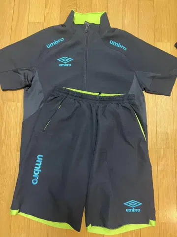 Umbro 저리 세트 블랙/라임