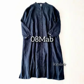 새상품급 08Mab 린넨 롱 긴팔 원피스