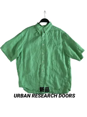 URBAN RESERVH DOORS 남성용 린넨 오버 셔츠 M 사이즈