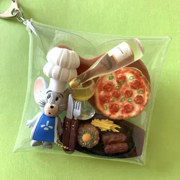 가챠 파우치 톰과 제리 스테이크와 피자