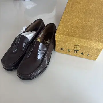 REGAL 모카신 23.5cm 다크 브라운 박스 포함
