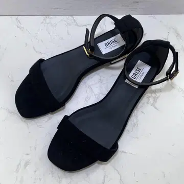 미사용급 루타롱리스 앵클 스트랩 샌들 로우 힐 L