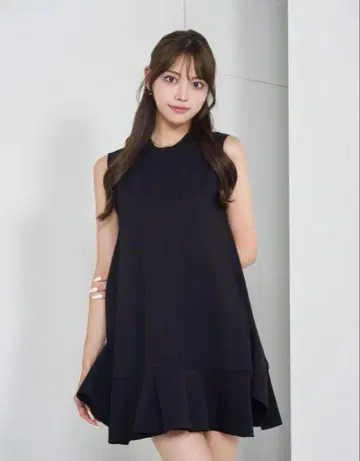 다리치 darich 랜덤 프릴 분또 미니 원피스 BLK FL