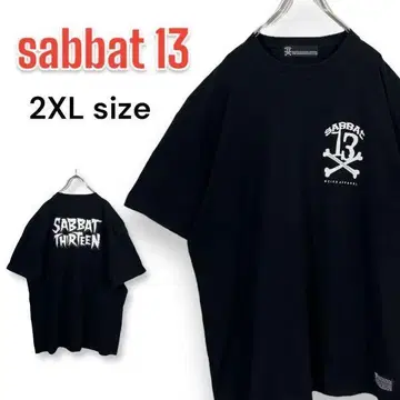 SABBAT13 사바토 서틴 반팔 티셔츠 2XL 사이즈 블랙 빅 사이즈