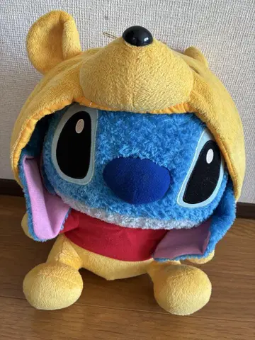 스티치 푸우 후드 봉제 인형