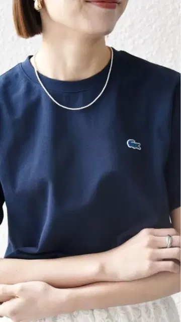 SHIPSany 별주 LACOSTE 라코스테 크루넥 티셔츠 파랑 악어