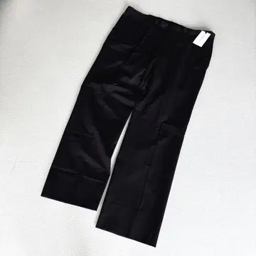 사이즈 2XL/택 포함 미사용 새상품] 면 빵 TESSUTI 슬랙스 블랙