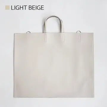 블랑크레 S.LEATHER FLAT TOTE L