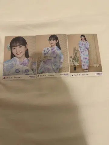 노기자카46 브로마이드 유카타 2025 3종 컴프 이치노세 미쿠