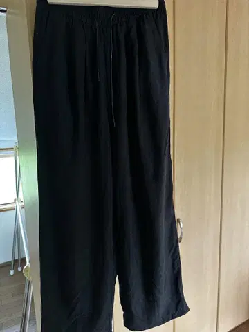 amgot 블랙 와이드 팬츠 L 사이즈