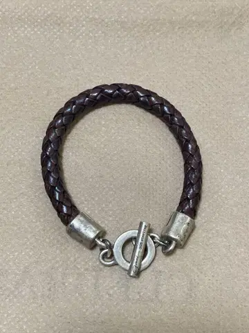 가르니 가죽 silver925 팔찌