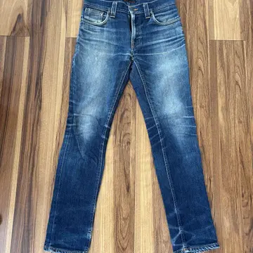 Nudie Jeans THINN 스키니 데님 29인치 오니 히게 크러쉬