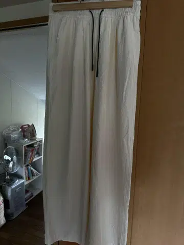 amgot 화이트 와이드 팬츠 L 사이즈