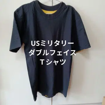 US 밀리터리 더블 페이스 티셔츠 빈티지