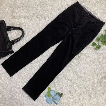 새상품급 폴스미스 캐주얼 팬츠 블랙 벨로아 테이퍼드 손세탁 40 L