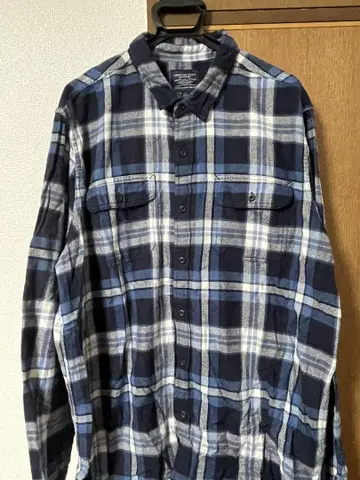 AMERICAN EAGLE 플란넬 셔츠 네이비/블루