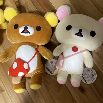 리락쿠마 봉제 인형 2개 세트 버섯