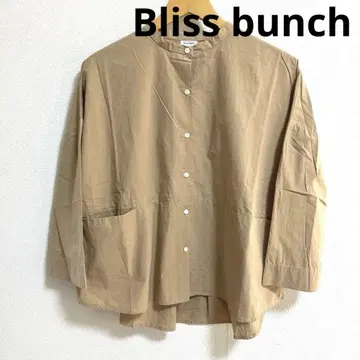 블리스 번치 bliss bunch 밴드 카라 셔츠 면 100%