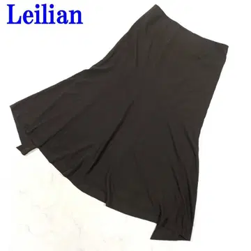 레리안 롱 스커트 브라운 큐프라 폴리에스테르 11 C2677