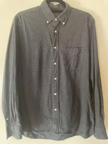 BEAMS 그레이 계열 체크 무늬 셔츠 M