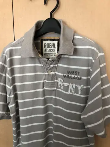룰 넘버 925 RUEHL No.925 피케 셔츠 XL 그레이