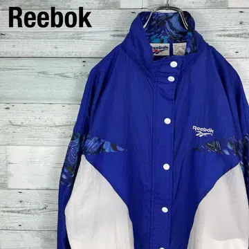 리복 구제 의류 절개 자수 로고 구 택 나일론 자켓 90s 80s