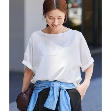미사용 새상품 프레임워크 드라이 터치 코튼 S/S-Tee2 화이트