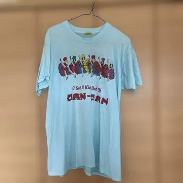 90년대 빈티지 USA제 싱글 스티치 CAN-CAN 티셔츠