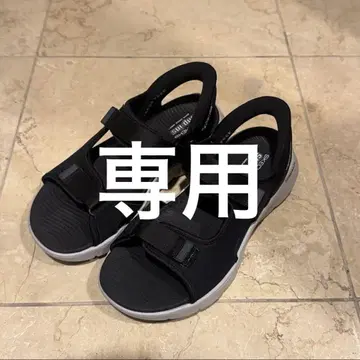 새상품급 SKECHERS GO WALK 스포츠 샌들 블랙 27cm 남성용