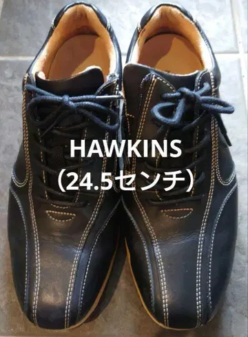 HAWKINS TRAVELLER 블랙 가죽 24.5cm